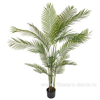 Дерево искусственное в кашпо "Пальма Арека", H180 см, 15 веток - фото 1
