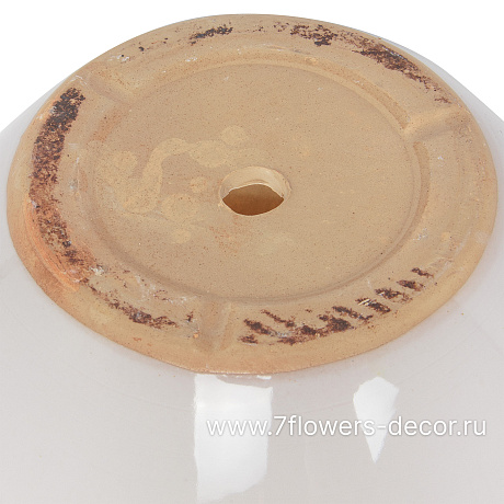 Кашпо Nobilis Marco White Round (керамика), D26хH17 см - фото 4