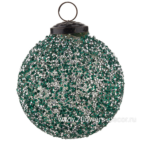 Елочная игрушка Шар (стекло), D11 см - фото 1