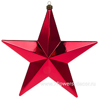 Елочная игрушка "Звезда" (пластик), H30 см - фото 1