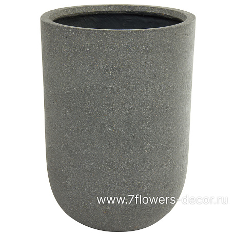 Кашпо Nobilis Marco Plain rough grey Jar (файкостоун), D34хH49 см - фото 1