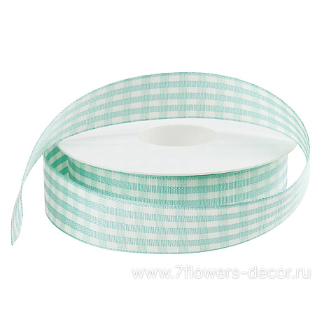 Лента декоративная Клетка, 25 ммx20 м - фото 1