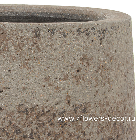 Кашпо Nobilis Marco Plain grey stone Jar (файкостоун), D31,5хH28 см - фото 2