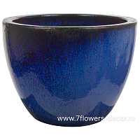 Кашпо Nobilis Marco "Persian blue Round" (керамика), D56хН48 см - фото 1