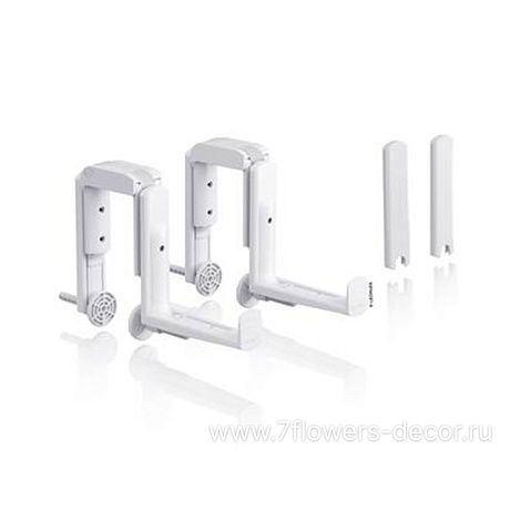 Держатель для балконных ящиков Lechuza WALL (пластик), 4,5x31xH20 см, набор (2 шт) - фото 1