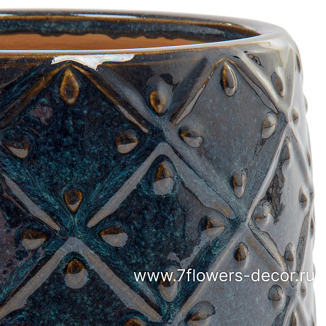 Кашпо Nobilis Marco Deep Sea Relief Jar (керамика), D24хH21,5 см - фото 2