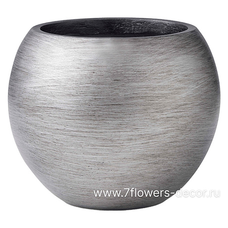 Ваза Capi Nature Retro Vase Ball Silver, D12xH10cм - фото 1