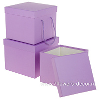 Набор коробок подарочных, 22x22xH18 см, 20x20xH17 см, 18x18xH16 см (3шт)