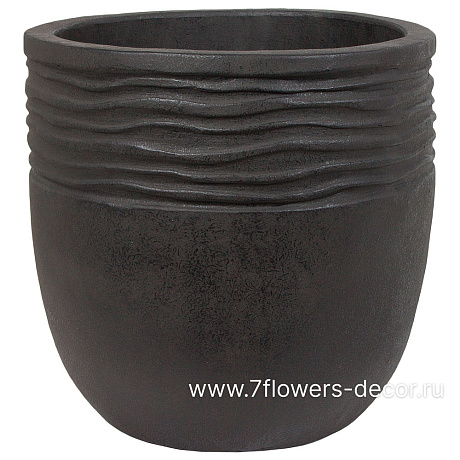 Кашпо терракота Nobilis Marco Stone Jar, D36хН36 см - фото 1
