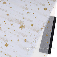 Бумага тишью "Снежинки", 50х70 см, 17г/м2, набор (28 шт) - фото 1
