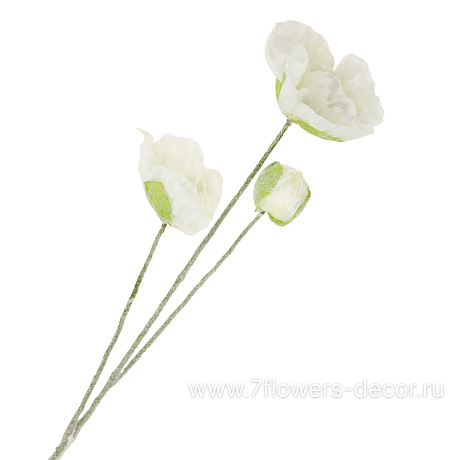Цветок искусственный Мак, H76 см - фото 1