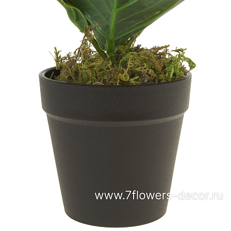 Растение искусственное Гортензия в кашпо, H30 см - фото 3