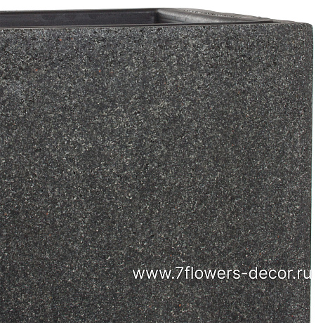 Кашпо Nobilis Marco Rock2-grey Cube (полистоун), 40х40хH40 см, с тех.горшком - фото 5