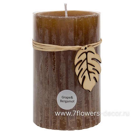 Свеча цилиндр (парафин), D7xH10 см - фото 1