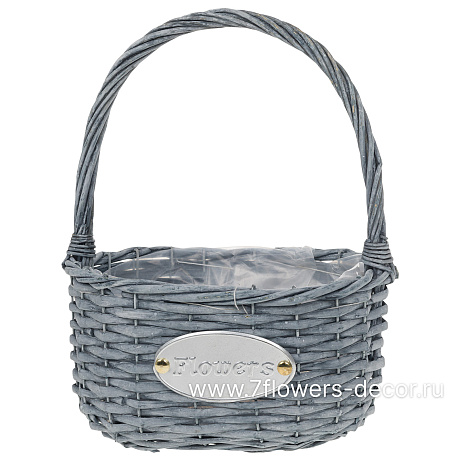 Корзина плетеная (ива), 23x16xH12/23 см - фото 2