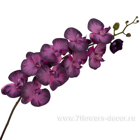 Цветок искусственный  с силиконовым покрытием Фаленопсис, 94 см - фото 2
