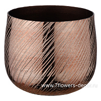 Ваза "Smoke bright" (металл), D17,5xH15 см - фото 1