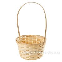 Корзина плетеная (бамбук), D17xH9/30 см - фото 1