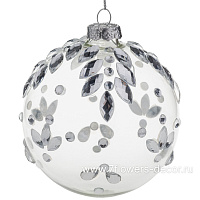 Елочная игрушка "Шар" (стекло), D10 см - фото 1