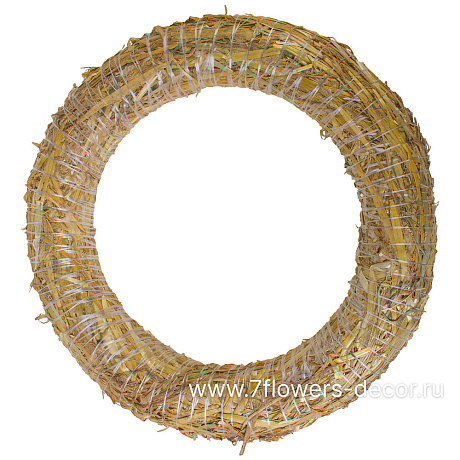 Венок (солома), D35 см - фото 1