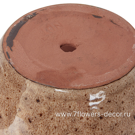 Кашпо Nobilis Marco Sandy Beige Round (керамика), D17хH19 см - фото 4