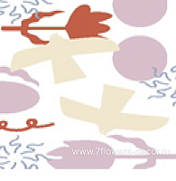 Бумага тишью "Птичьи сказки Большие", 84x50 см, 30 г/м2, набор (10 шт) - фото 1