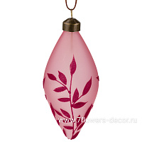 Елочная игрушка "Олива" (стекло), D8 см - фото 1