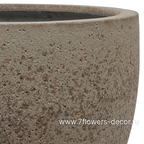 Кашпо Nobilis Marco Plain grey stone Cup (файкостоун), D53хH48 см - фото 2