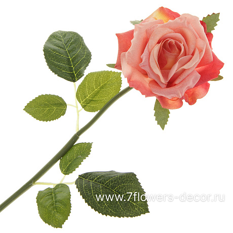 Цветок искусственный Роза, H46 см - фото 1