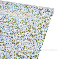 Упаковочная бумага "Цветы" в тубусе, 70 смx1 м - фото 1