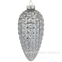 Елочная игрушка "Шишка" (стекло), D7xH16 см - фото 1