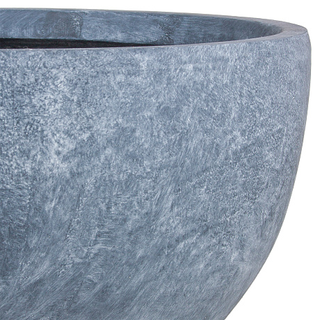 Кашпо Nobilis Marco Stone graphite Round (файберглас), D31,5хH18 см - фото 2