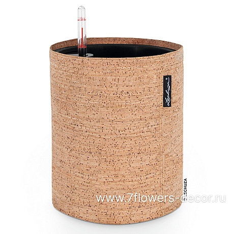 Кашпо Lechuza Trendcover Cork Complete light natural (пластик), D23xH26,5 см - фото 1