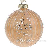 Елочная игрушка "Шар" (стекло), D8 см - фото 1