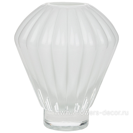 Ваза Frosty (стекло), D17xH20 см - фото 1