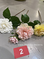Цветок искусственный "Роза кустовая", H81 см - фото 1