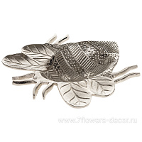Блюдо декоративное "Шмель " (металл), 26x24xH5 см - фото 1