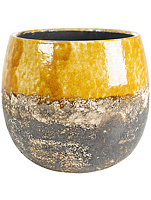 Кашпо Indoor Pottery Pot Lindy Ocher, D23хH20см - фото 1