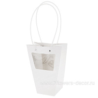 Набор сумок с прозрачной вставкой (картон), 20x10xH25 см (10шт) - фото 1