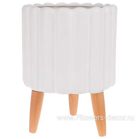 Кашпо Art (керамика), D26х26хН35 см - фото 1