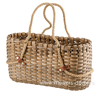 Корзина плетеная (дерево), 40x16,5xН20 см - фото 1