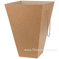 Коробка транспортировочная для цветов (крафт), 21x40xH60 см, набор (10 шт), без крышки - фото 1