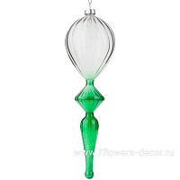 Елочная игрушка "Калабаш" (стекло), 7xH21,5 см - фото 1