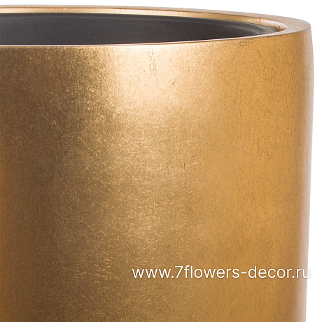 Кашпо Nobilis Marco Pa-gold Vase (полистоун), D41хH86 см, с тех.горшком - фото 2