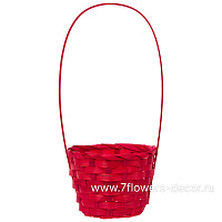 Корзина плетеная (бамбук), D13xH9,5/28 см - фото 1