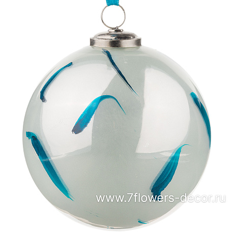Елочная игрушка Шар (стекло), D12 см - фото 1
