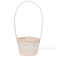 Корзина плетеная (бамбук), D13xH9,5/28 см - фото 1