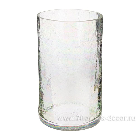 Ваза Аттикус-2027 Кракле (стекло), D14,6xH25 см - фото 2