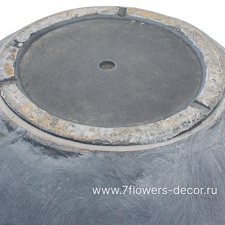 Кашпо Nobilis Marco Stone grey Jar (файберглас), D51хH90 см - фото 4