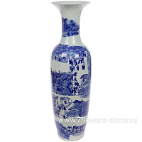 Ваза "Шинаузри Королевский синий" (керамика), H120 см - фото 1
